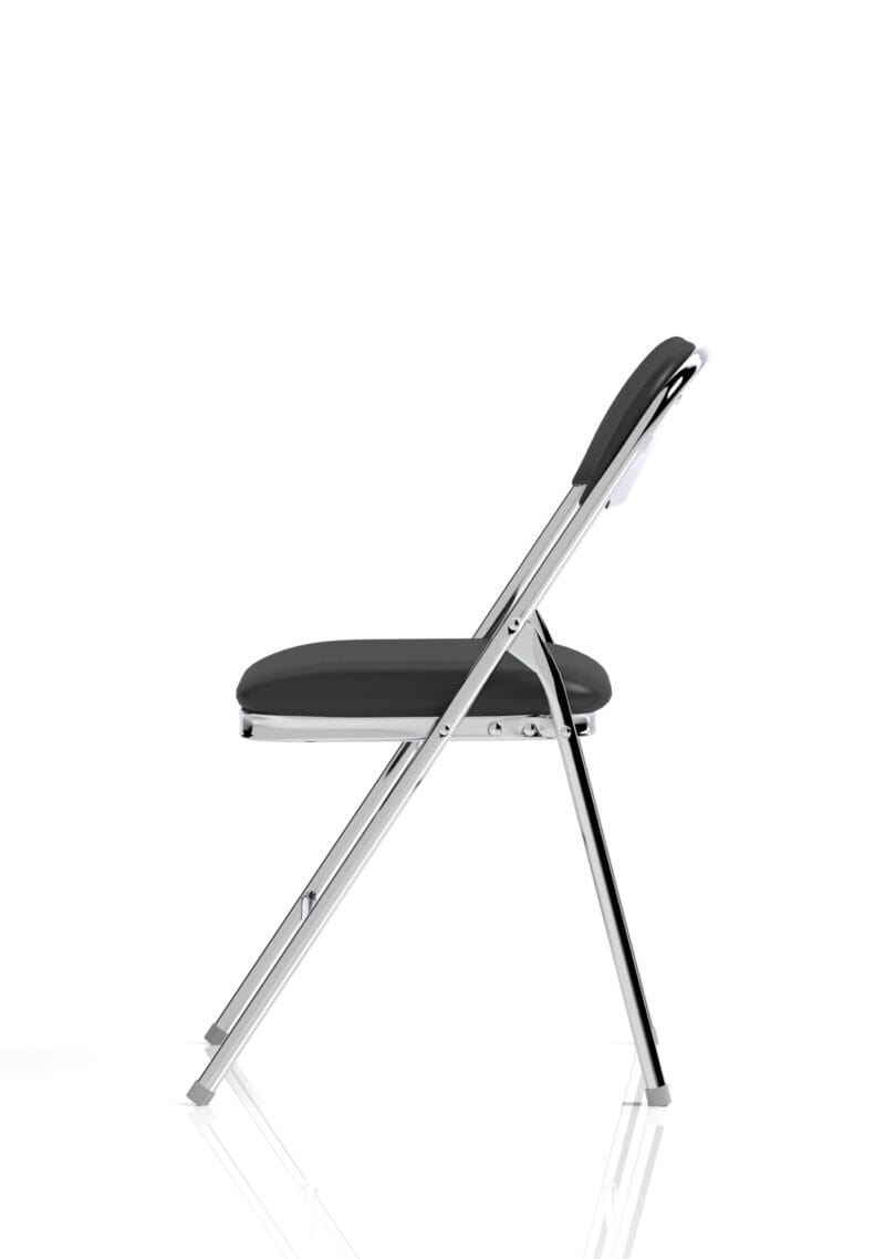 Sicily Black Polyurethane Folding Chair - Image 12