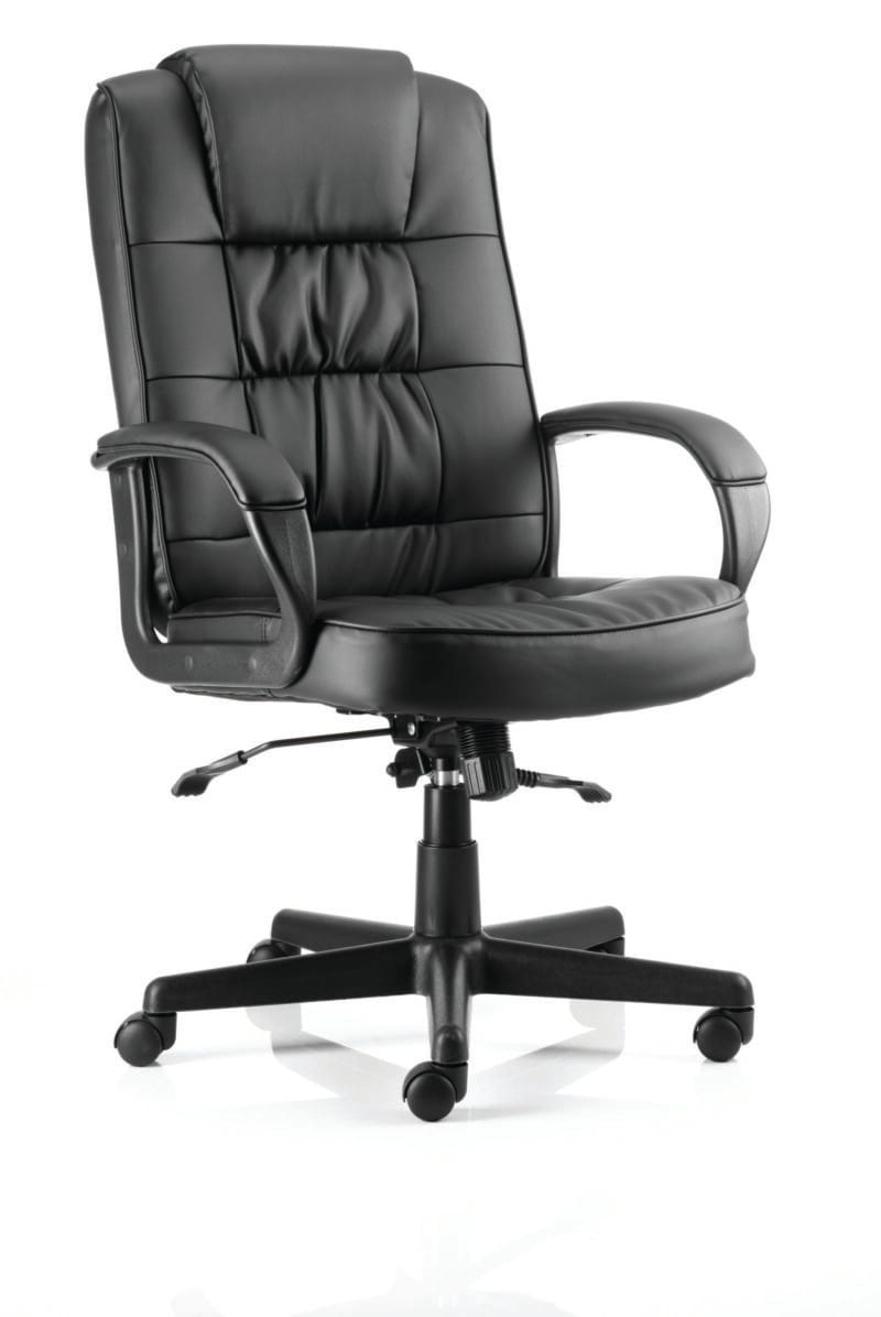 Moore High Back Black Executive Office Chair with Arms