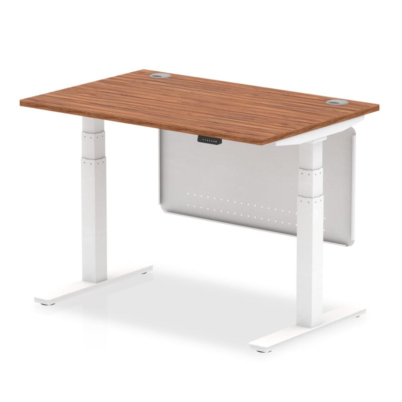 Air Height Adjustable Desk With Cable Ports With Steel Modesty Panel - Image 15