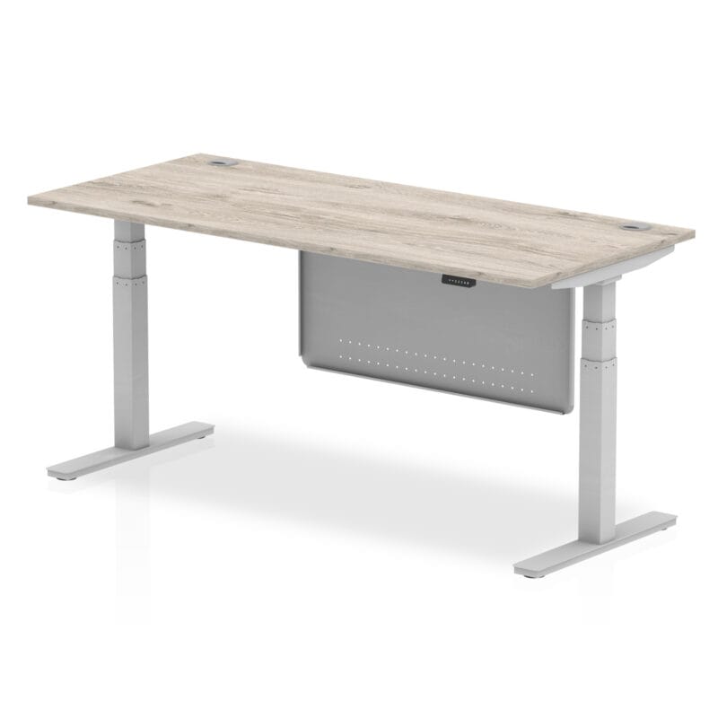 Air Height Adjustable Desk With Cable Ports With Steel Modesty Panel - Image 59