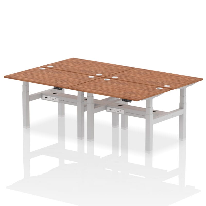 Air Back-to-Back Height Adjustable Bench Desk - 4 Person - Image 17