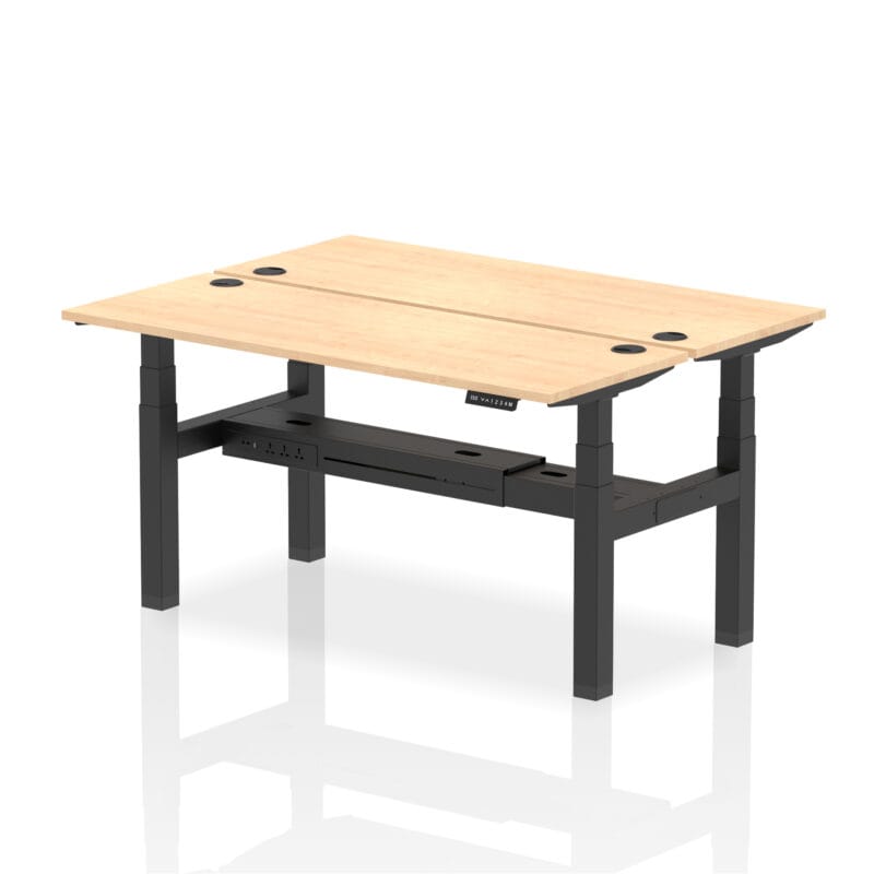 Air Back-to-Back Slimline Height Adjustable Bench Desk - 2 Person - Image 52