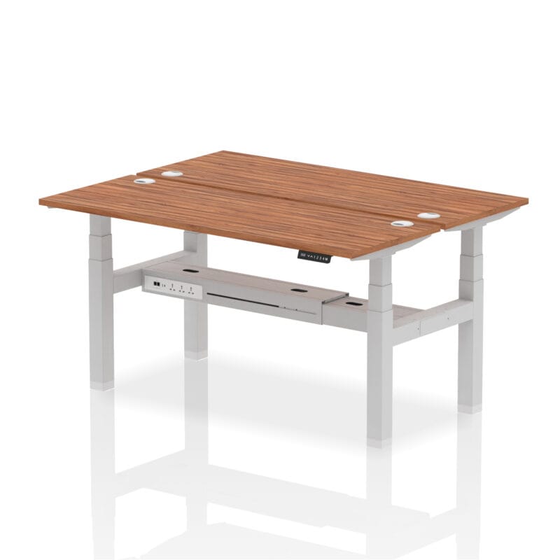 Air Back-to-Back Slimline Height Adjustable Bench Desk - 2 Person - Image 59