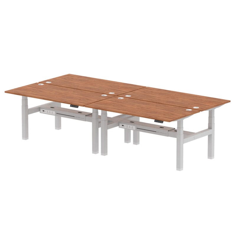 Air Back-to-Back Height Adjustable Bench Desk - 4 Person - Image 59