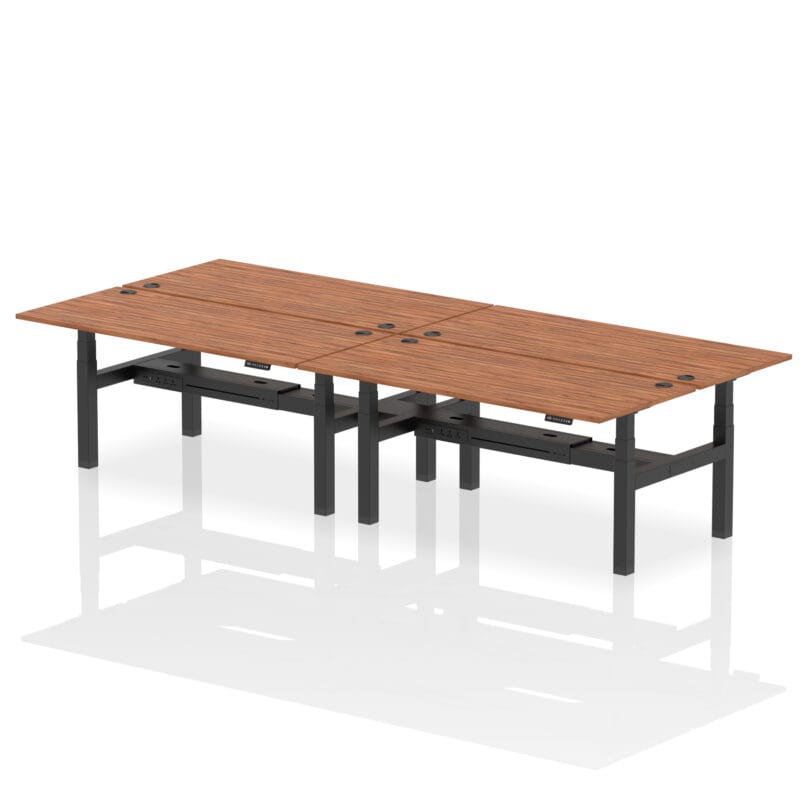 Air Back-to-Back Height Adjustable Bench Desk - 4 Person - Image 79