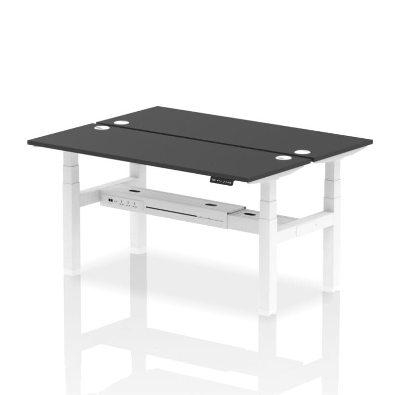 Air Back-to-Back Slimline Height Adjustable Bench Desk - 2 Person - Image 48