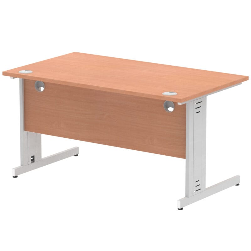 Impulse 1400mm Straight Desk Cable Managed Leg - Image 5