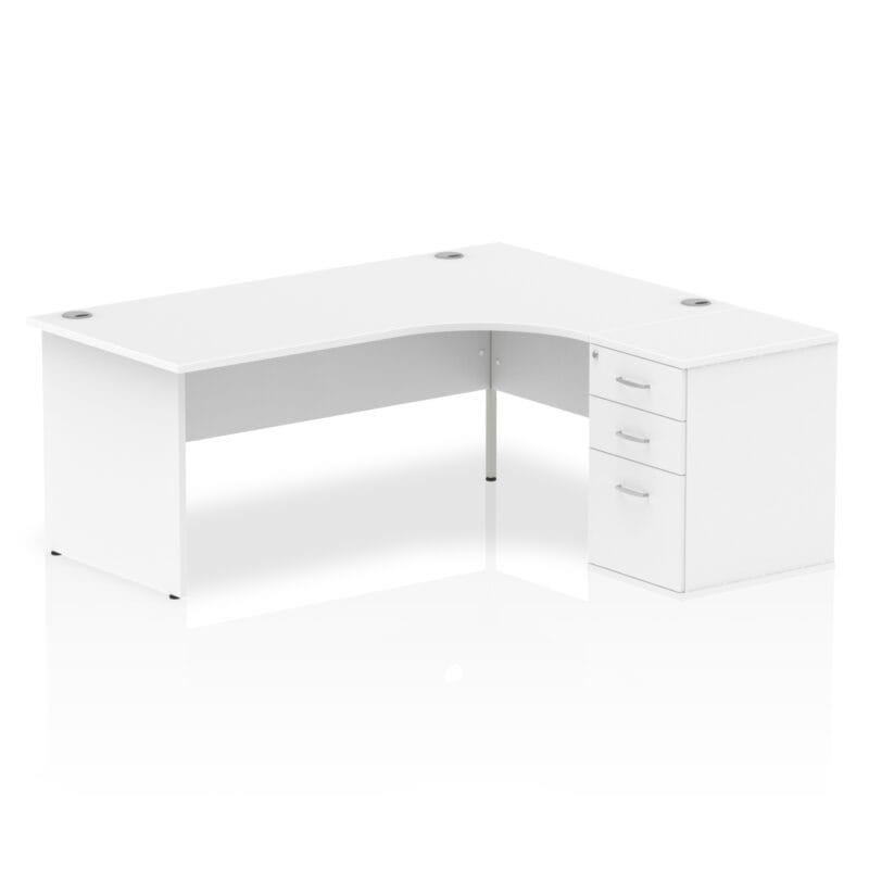 Impulse Panel End Crescent Desk Workstation - Image 47