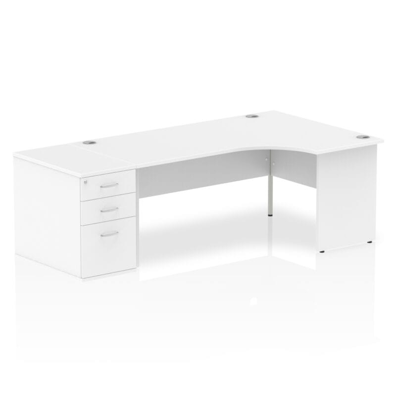Impulse Panel End Crescent Desk Workstation - Image 48