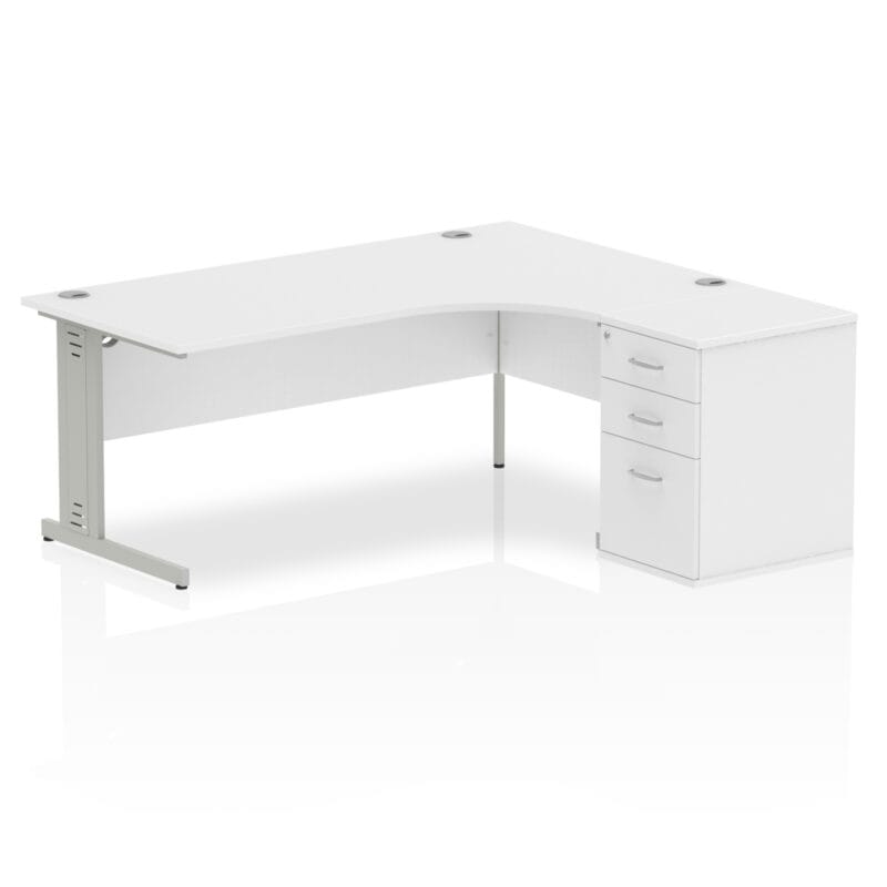 Impulse 1800mm Cable Managed Right Crescent Desk Workstation - Image 32
