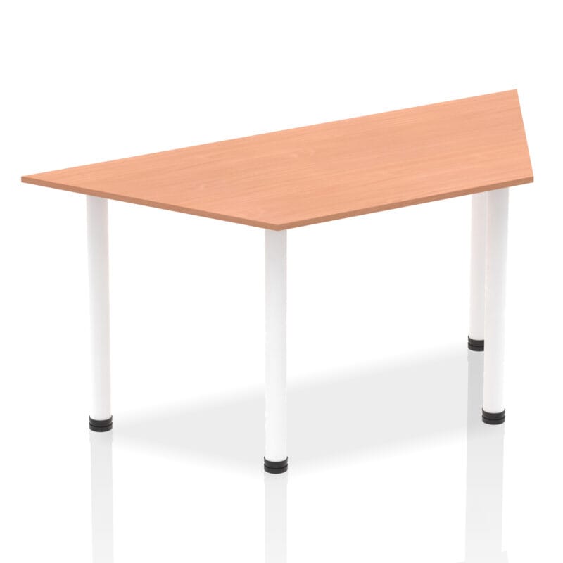 Impulse Trapezium Table With Post Leg - Image 5