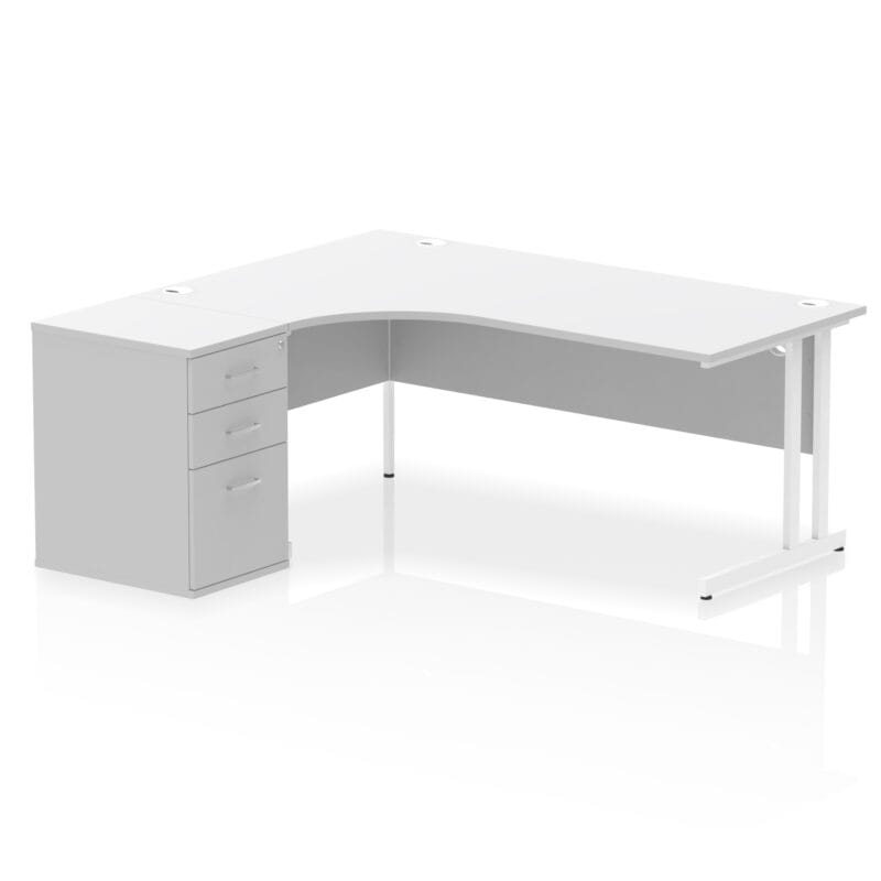 Impulse 1800mm Cantilever Left Crescent Desk Workstation - Image 33