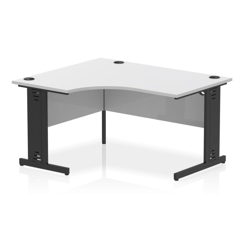 Impulse 1400mm Left Crescent Desk Cable Managed Leg - Image 16