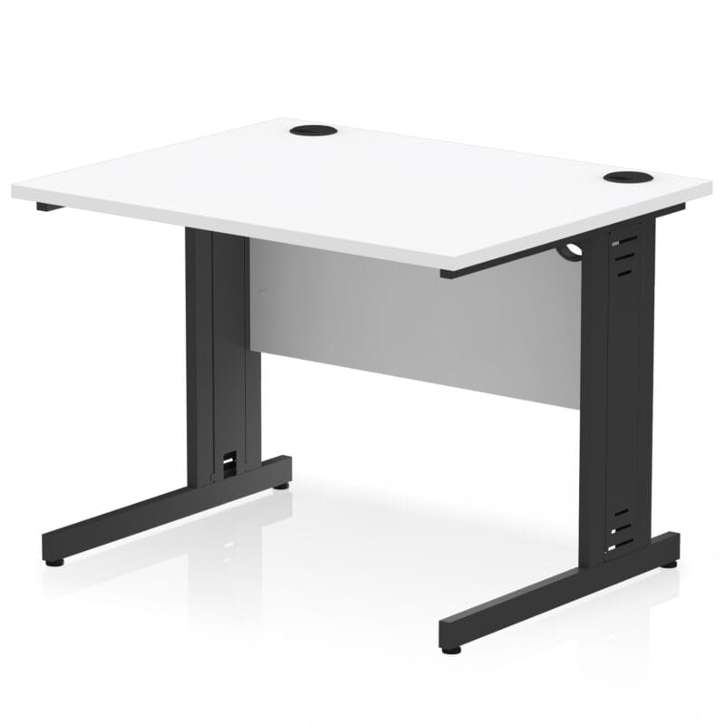 Impulse 1000mm Straight Desk Cable Managed Leg - Image 105