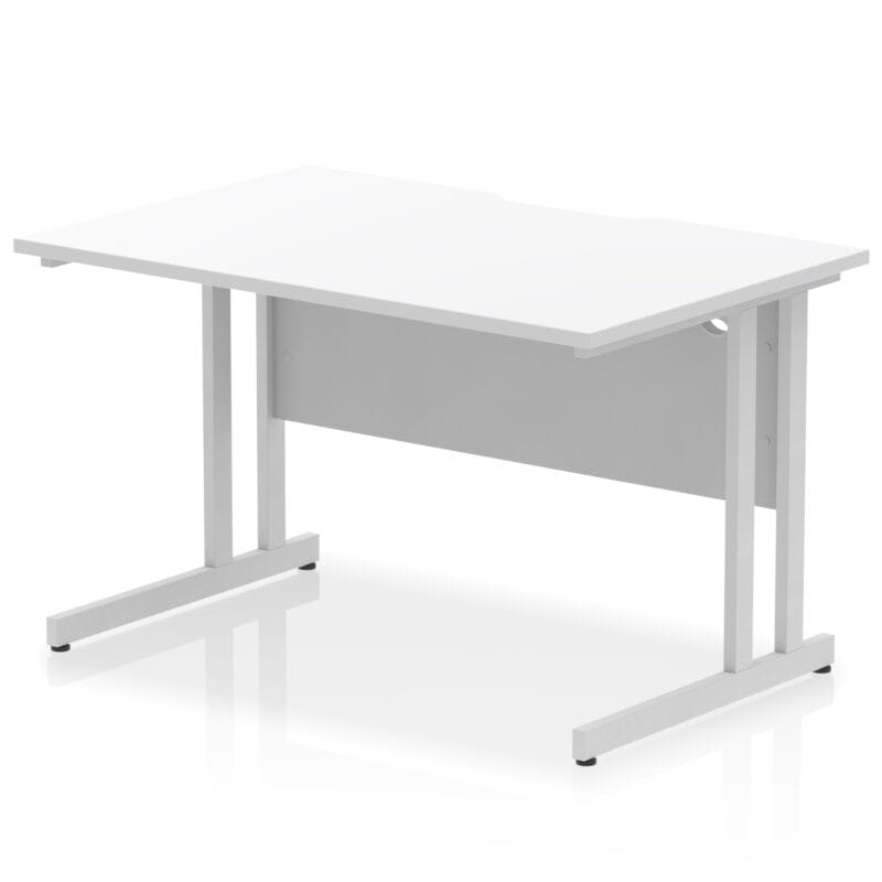 Impulse Scalloped Edge 1200mm Straight Desk Cantilever Leg - Image 18