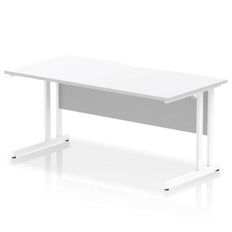 Impulse Scalloped Edge 1600mm Straight Desk Cantilever Leg - Image 19