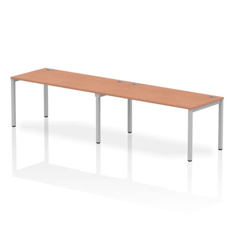 Impulse Single Row Bench Desk - 2 Person - Image 25