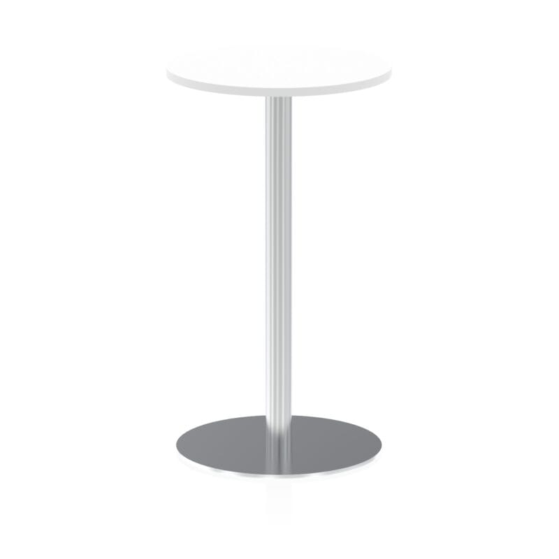Italia Round Poseur Table Silver Leg - Image 9