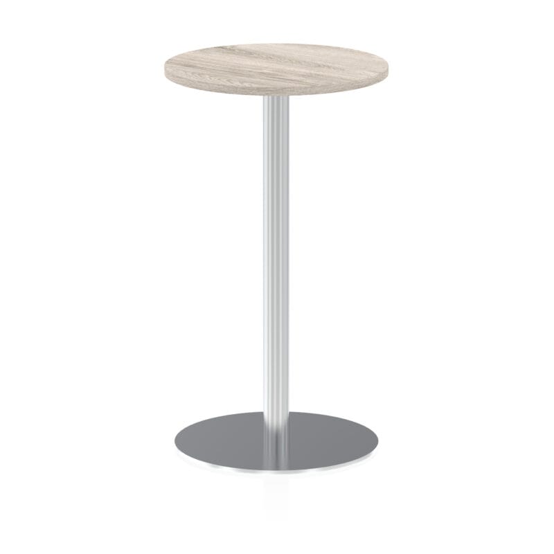 Italia Round Poseur Table Silver Leg - Image 12