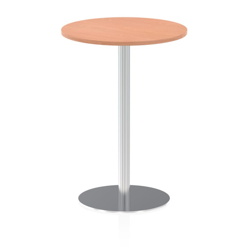 Italia Round Poseur Table Silver Leg - Image 19