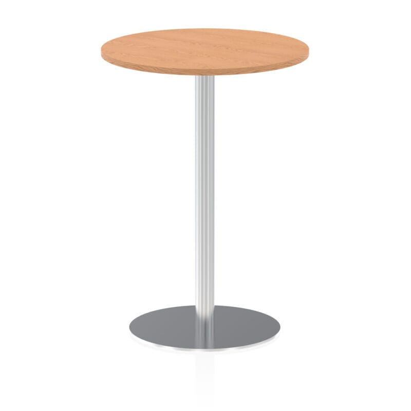 Italia Round Poseur Table Silver Leg - Image 23