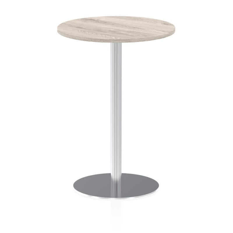 Italia Round Poseur Table Silver Leg - Image 24