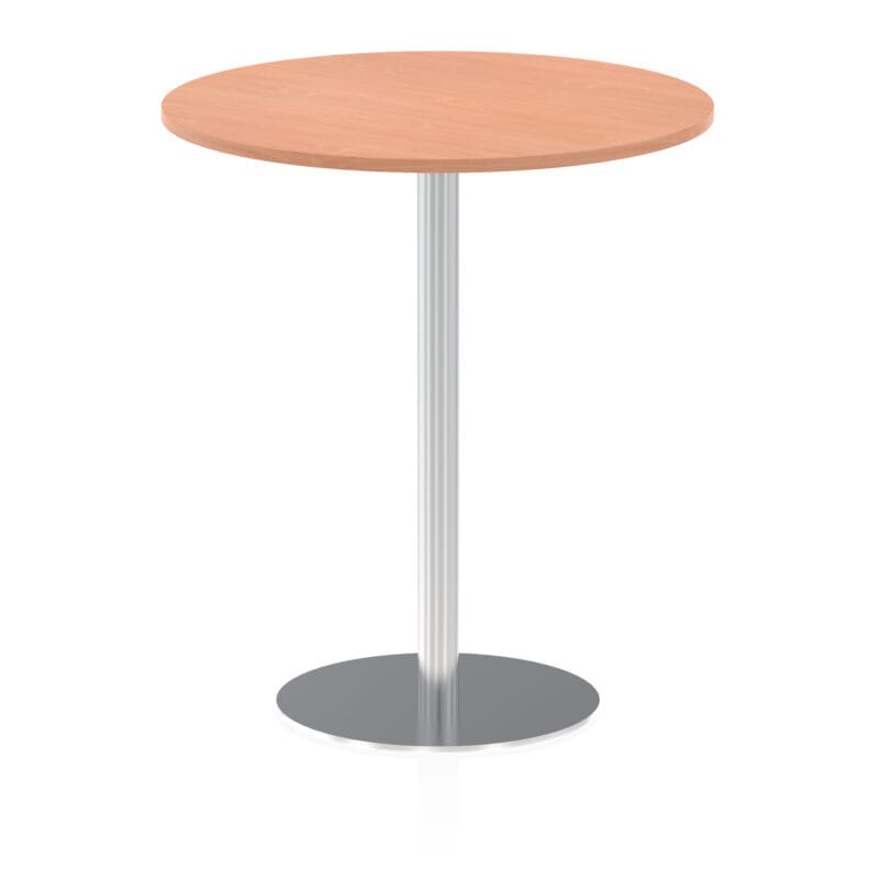 Italia Round Poseur Table Silver Leg - Image 31