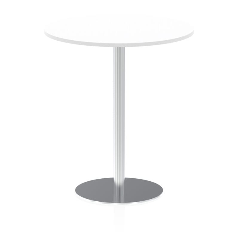 Italia Round Poseur Table Silver Leg - Image 33