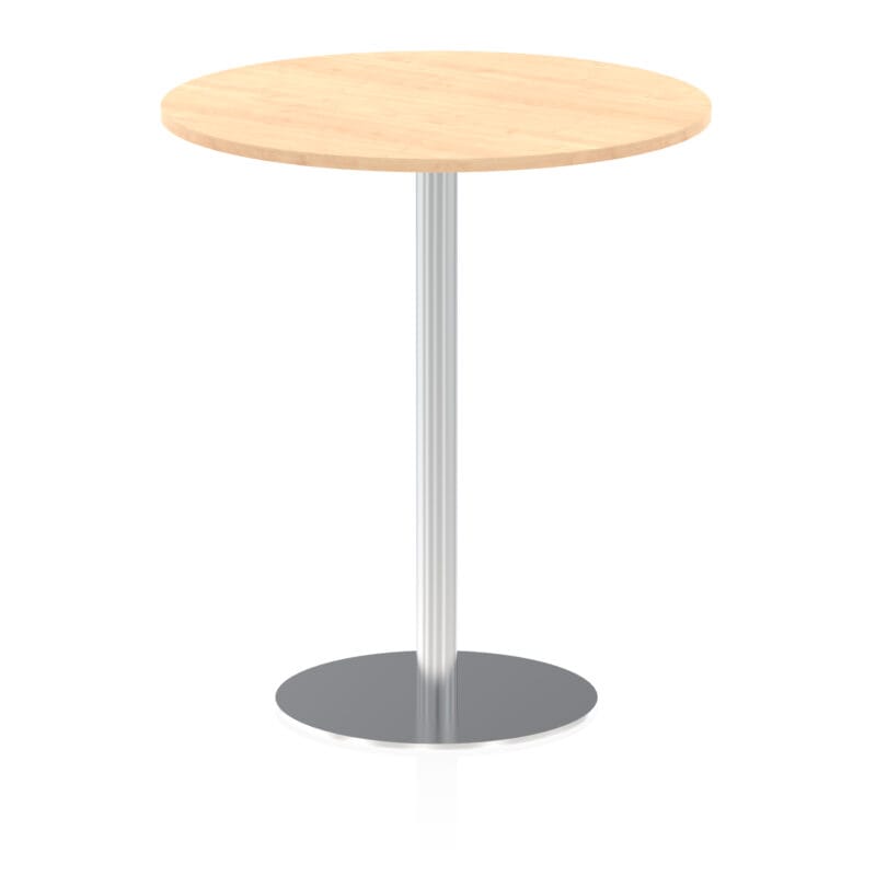 Italia Round Poseur Table Silver Leg - Image 34