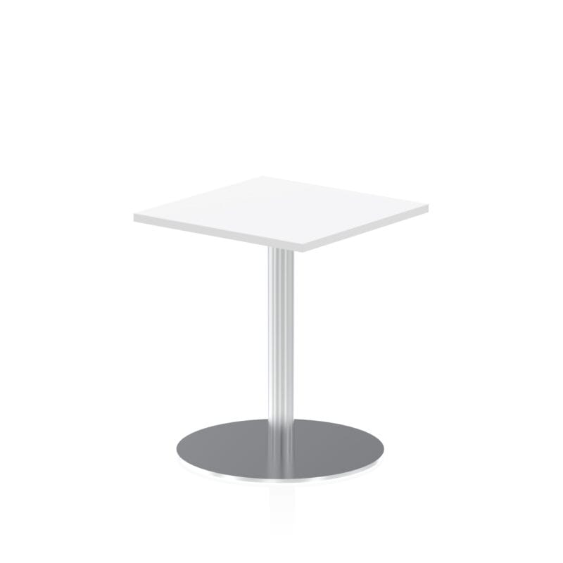 Italia Square Poseur Table Silver Leg - Image 3