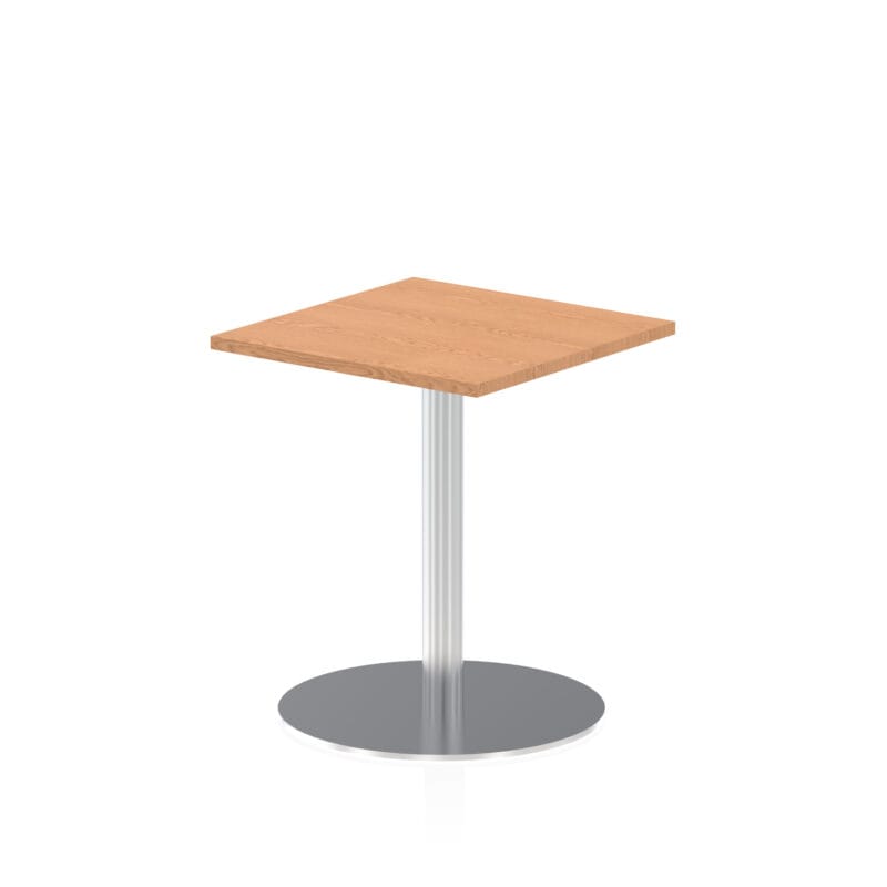 Italia Square Poseur Table Silver Leg - Image 5