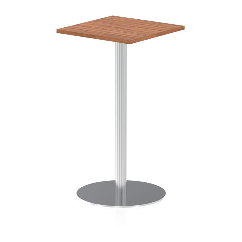 Italia Square Poseur Table Silver Leg - Image 8