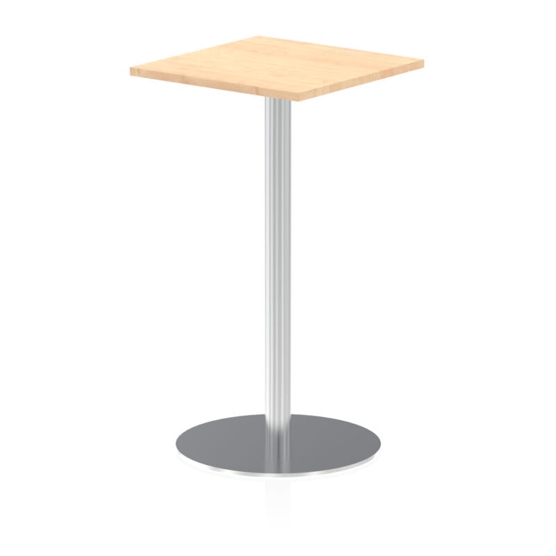 Italia Square Poseur Table Silver Leg - Image 10