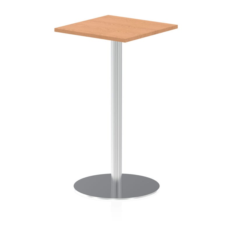 Italia Square Poseur Table Silver Leg - Image 11