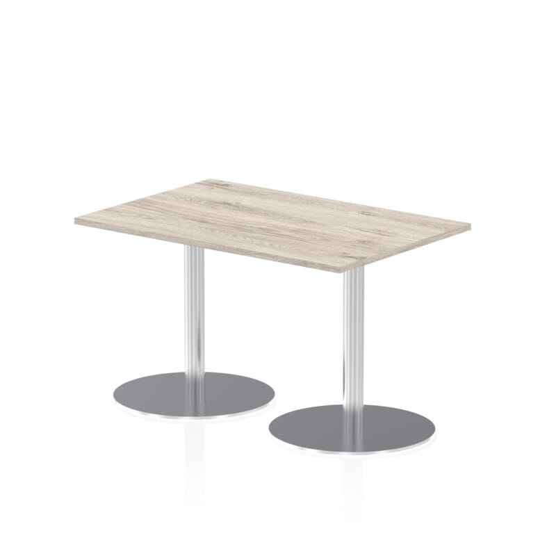 Italia Rectangular Poseur Table Silver Leg - Image 6