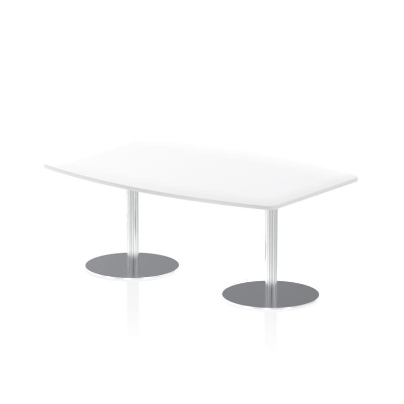 Italia High Gloss Boardroom Table Silver Leg - Image 2