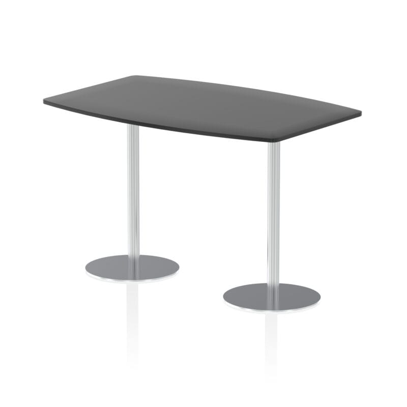 Italia High Gloss Boardroom Table Silver Leg - Image 3