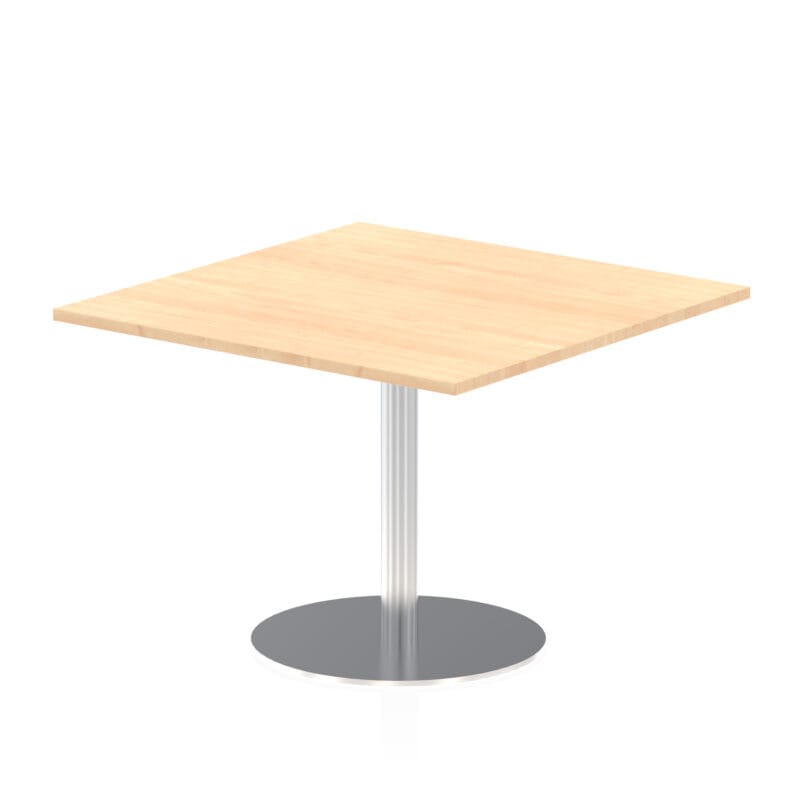 Italia Square Poseur Table Silver Leg - Image 16
