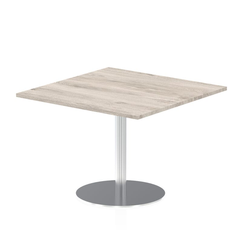 Italia Square Poseur Table Silver Leg - Image 18