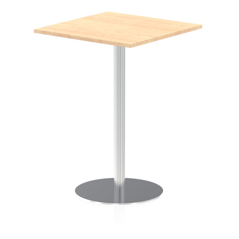 Italia Square Poseur Table Silver Leg - Image 22