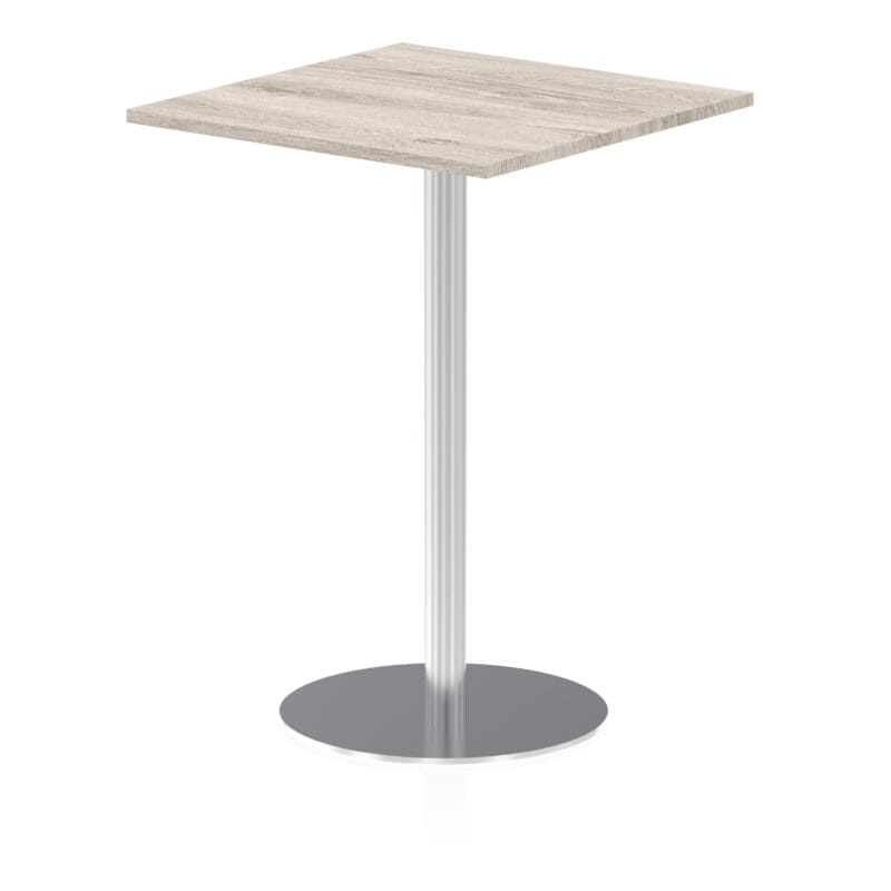 Italia Square Poseur Table Silver Leg - Image 24