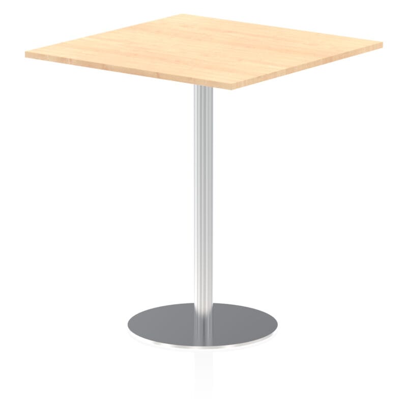Italia Square Poseur Table Silver Leg - Image 34