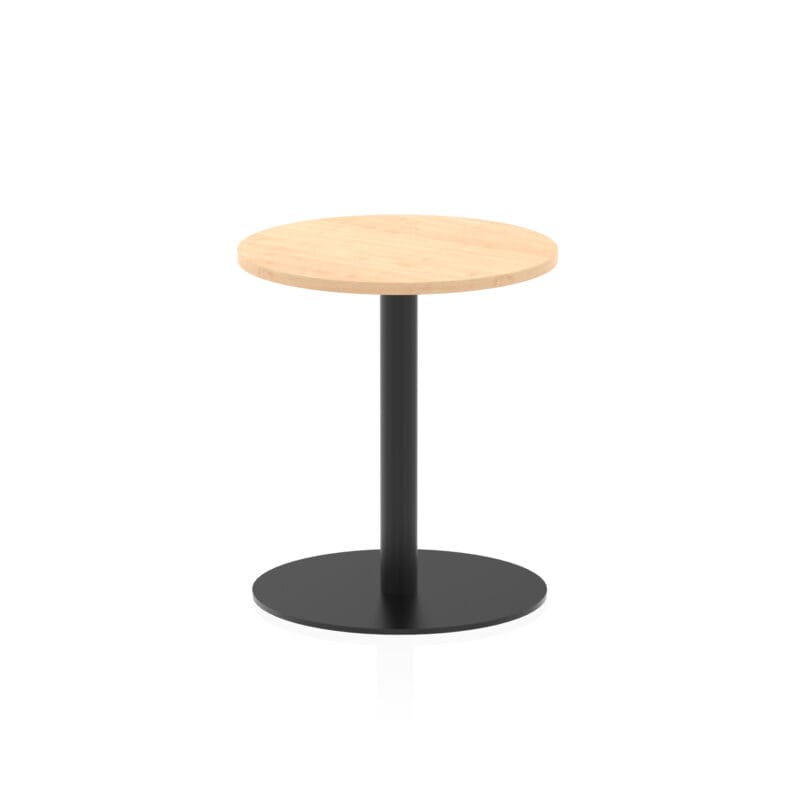 Italia Round Poseur Table Black Leg - Image 4