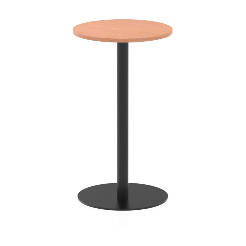 Italia Round Poseur Table Black Leg - Image 7