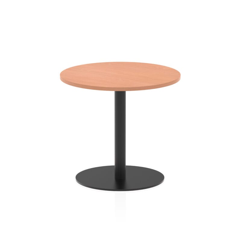 Italia Round Poseur Table Black Leg - Image 13