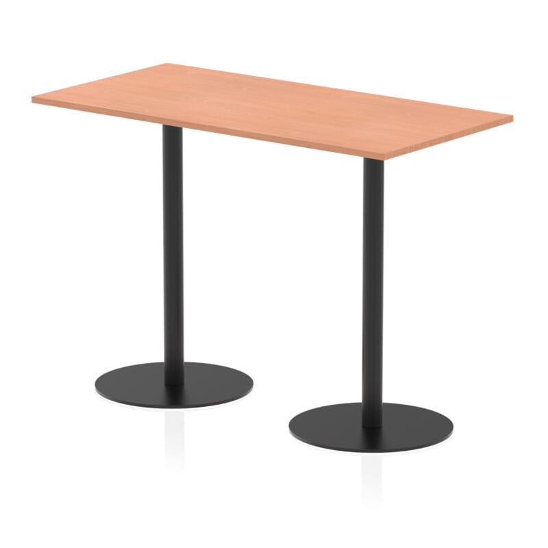 Italia Rectangular Poseur Table Black Leg - Image 31