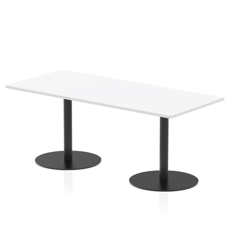 Italia Rectangular Poseur Table Black Leg - Image 39