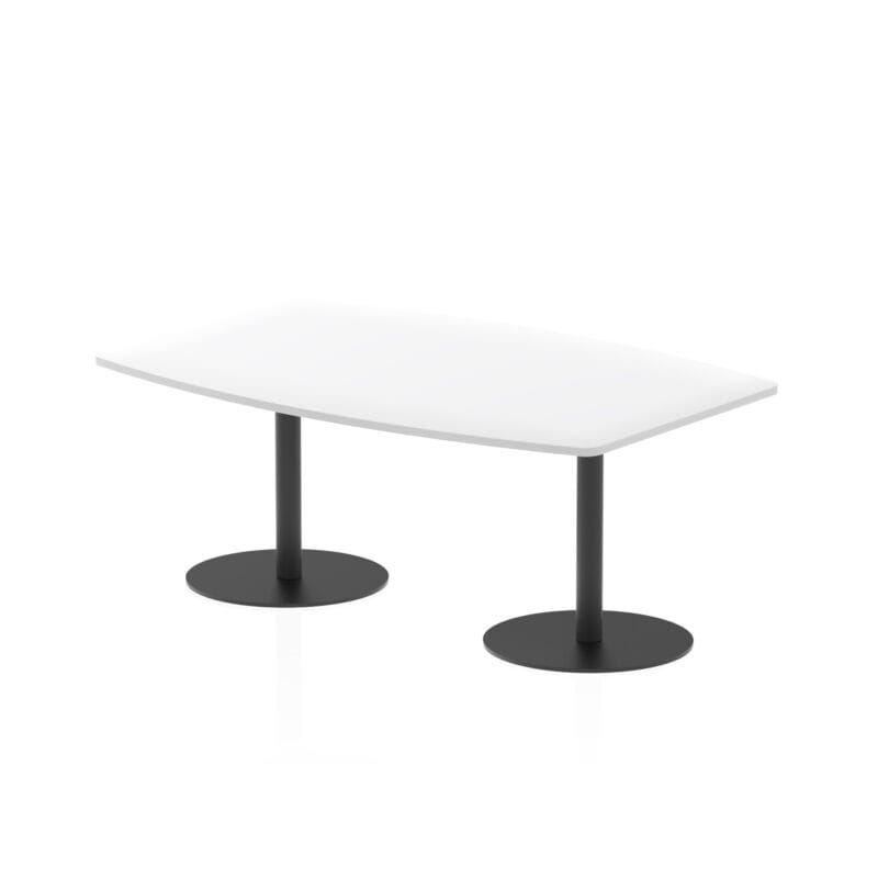 Italia High Gloss Boardroom Table Black Leg - Image 2