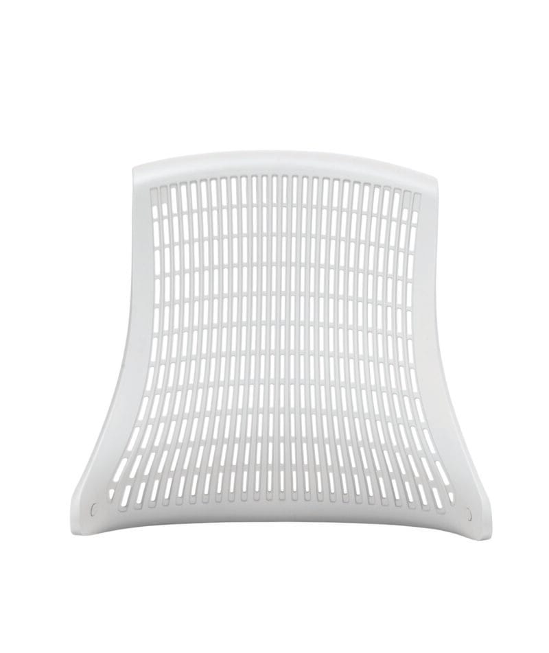 Flex Medium Back White Frame Task Operator Office Chair with Arms - Image 18