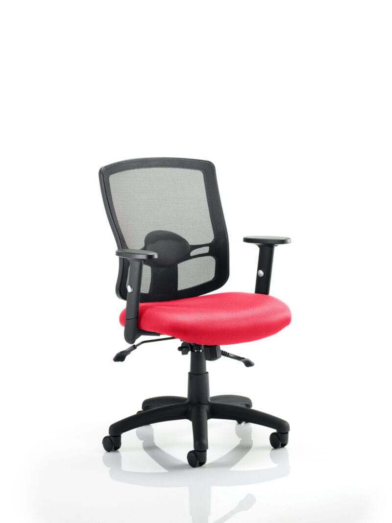 Portland II Medium Mesh Back Task Operator Office Chair with Arms - Image 9